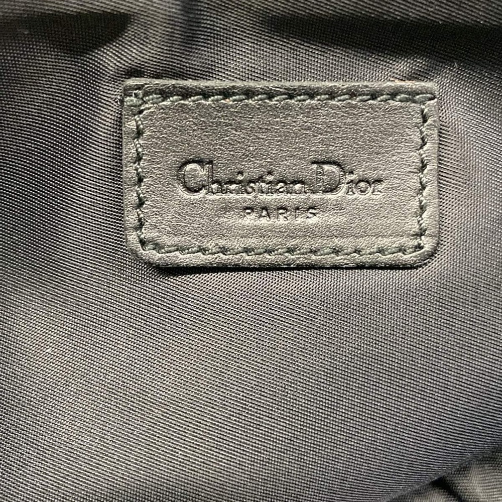 Christian Dior DIOR/ChristianDior Saddle Pouch Handbag Gray Black Jacquard - Picture 8 of 15